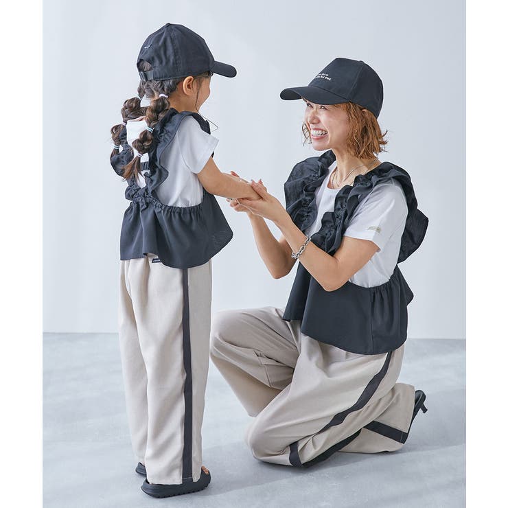 フリルビスチェ＆Tシャツセット 子供服 キッズ[品番