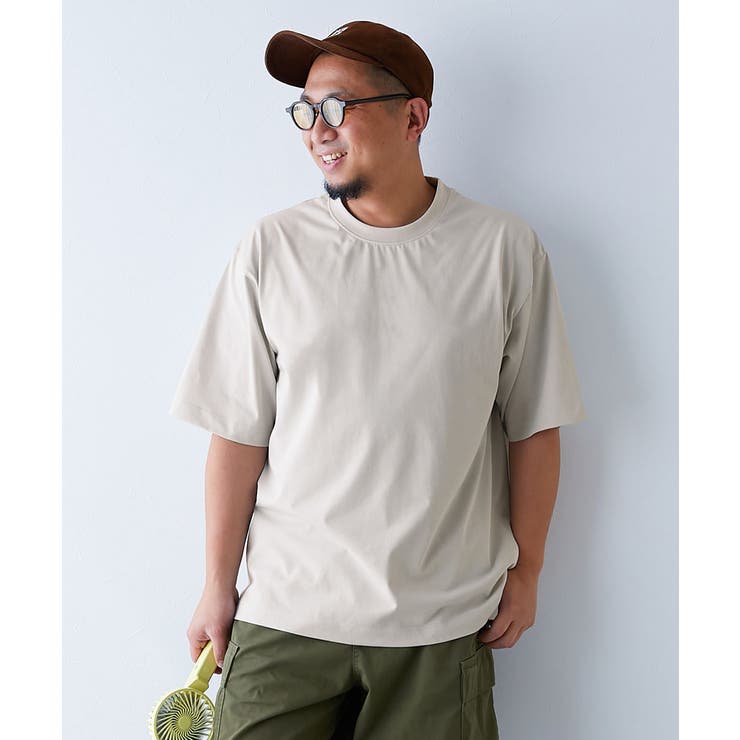 Lグレー | 【ひやシャリ】接触冷感 無地 ビッグシルエット | devirock