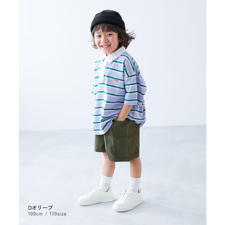 【セットアップ可能】シワになりにくい カーゴハーフパンツ 子供服 | devirock | 詳細画像9 