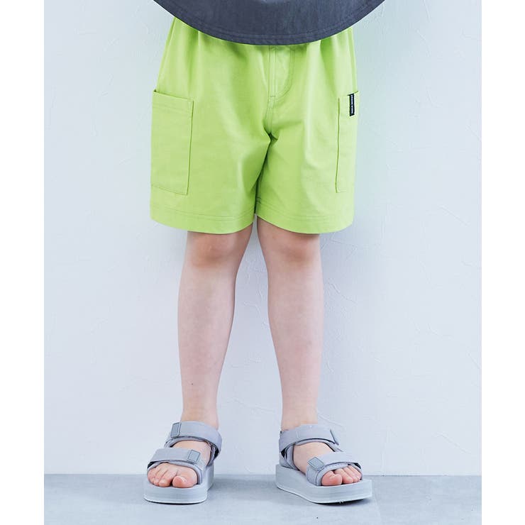 防汚 ワンポイントハーフパンツ 子供服[品番：VR000010399