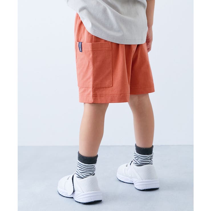 防汚 ワンポイントハーフパンツ 子供服[品番：VR000010399