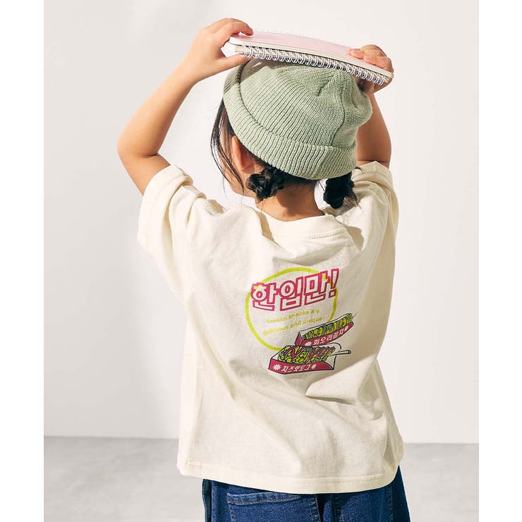 003-韓国-オフホワイト | 綿100％ デビラボ×【アジア食堂】 BIGシルエット | devirock