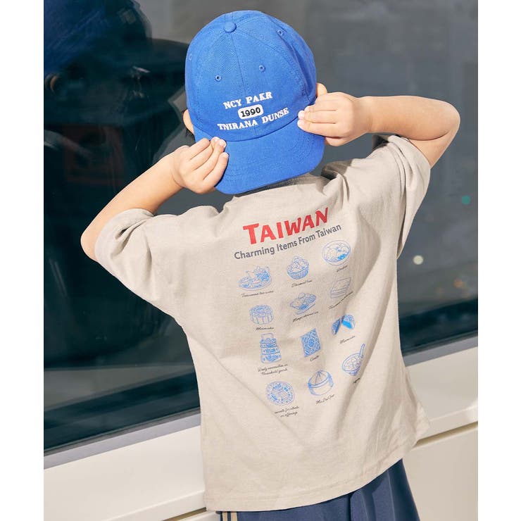 008-台湾-Lグレー | 綿100％ デビラボ×【アジア食堂】 BIGシルエット | devirock