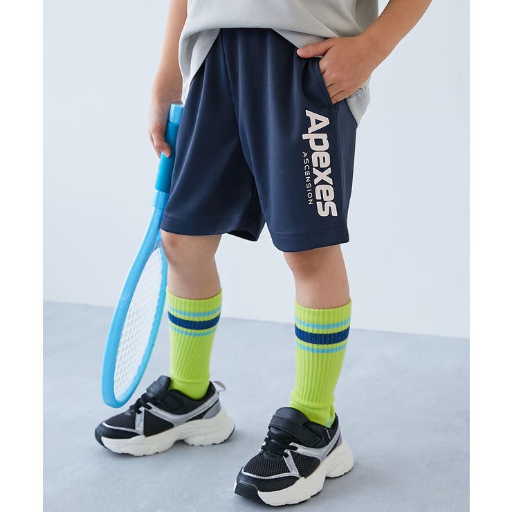 012-ロゴ4-ネイビー | 速乾 サラっとストレッチ メッシュ | devirock