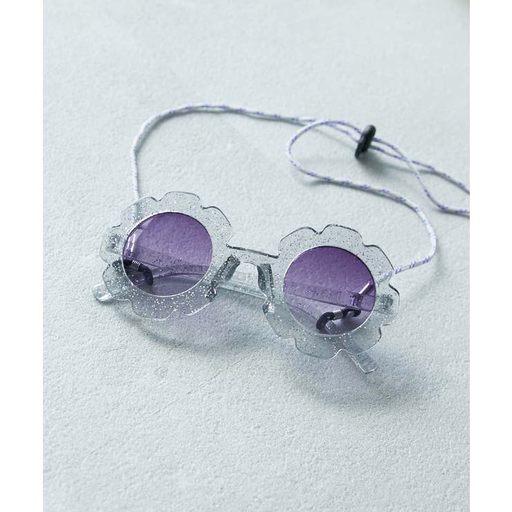 007-フラワー-ブルー | UVカット えらべるデザイン グラスコード付き | devirock