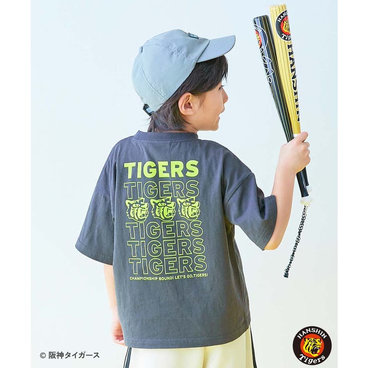 阪神タイガースコラボ BIGシルエット キッズ半袖Tシャツ[品番