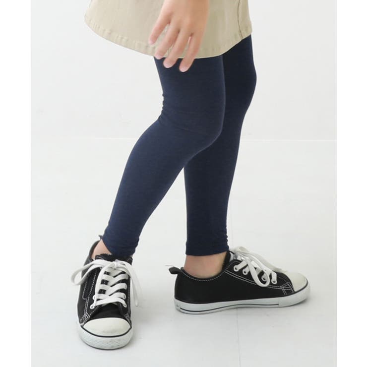 005-Dネイビー | 10分丈天使のレギンス 子供服 キッズ | devirock