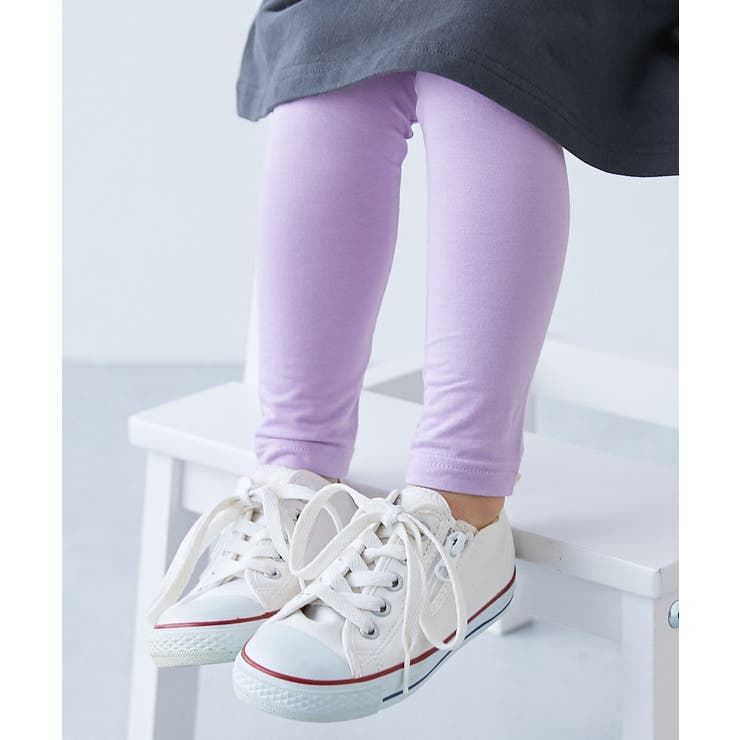 011-Gバイオレット | 10分丈天使のレギンス 子供服 キッズ | devirock