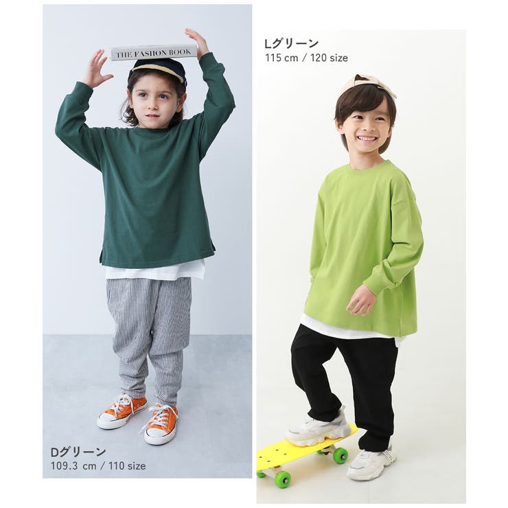 綿100% お洗濯してもよれにくい無地ビッグシルエット 袖リブ長袖Tシャツ | devirock | 詳細画像12 