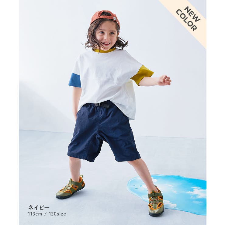 水はじく 撥水ナイロン ハーフパンツ(水陸両用)[品番：VR000009727