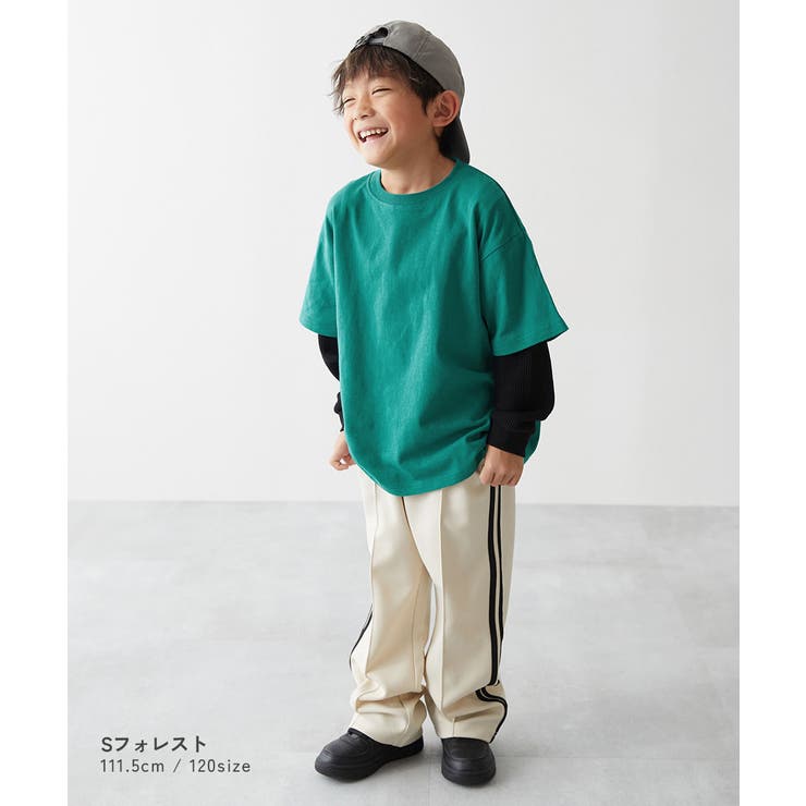 レイヤード風 長袖Tシャツ 子供服 | devirock | 詳細画像9 