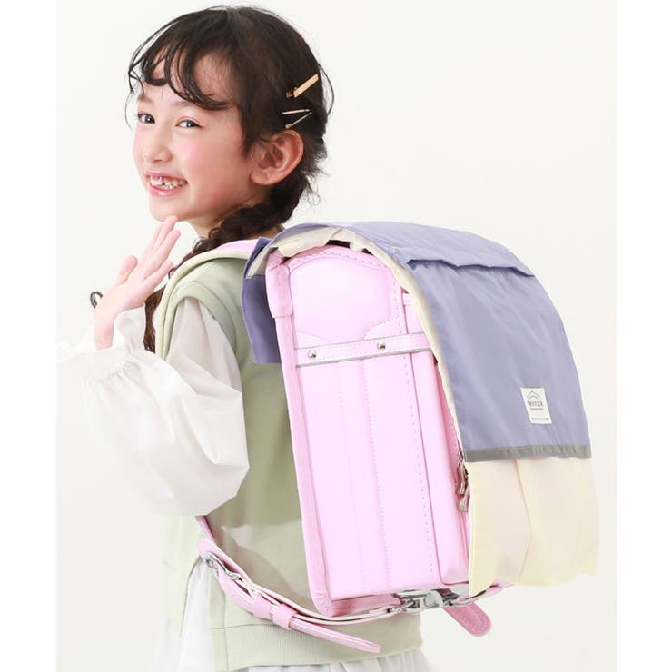 003-Sバイオレット | たくさん収納できる 撥水ランドセルカバー リフレクター付き | devirock