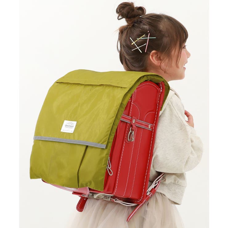007-ライムイエロー | たくさん収納できる 撥水ランドセルカバー リフレクター付き | devirock