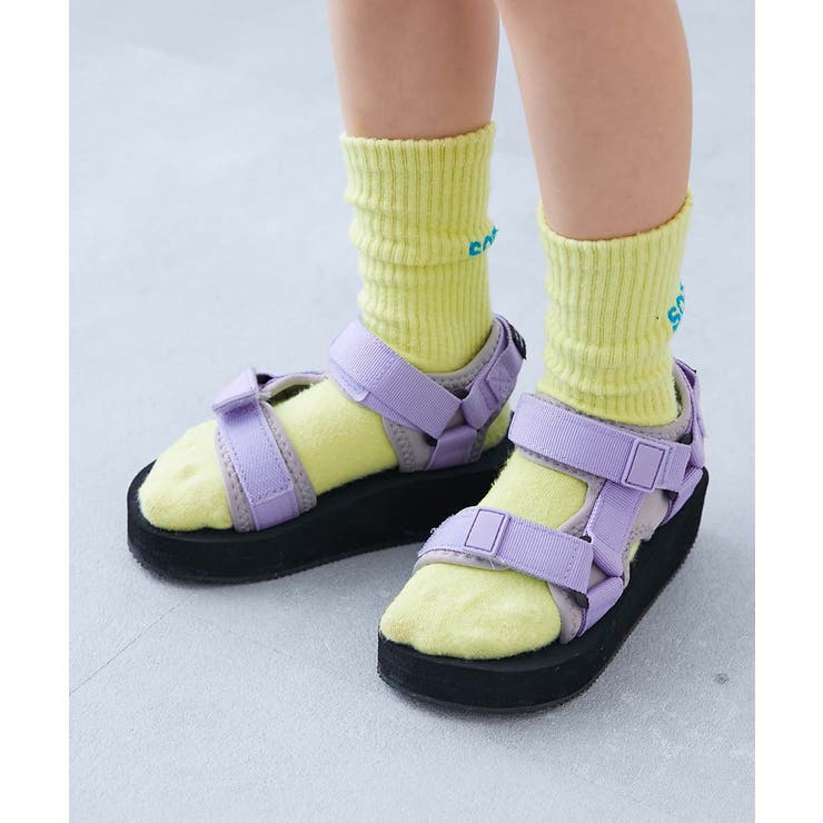 ふわもちボリュームソール スポーツサンダル 子供服[品番：VR000010044