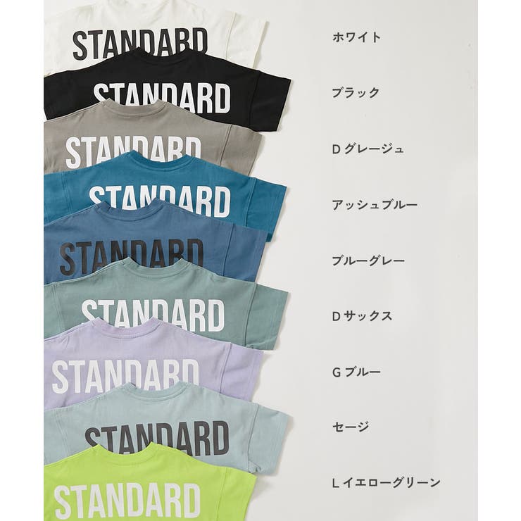 綿100％型崩れしにくい STANDARD バックロゴプリント半袖Tシャツ | devirock | 詳細画像2 