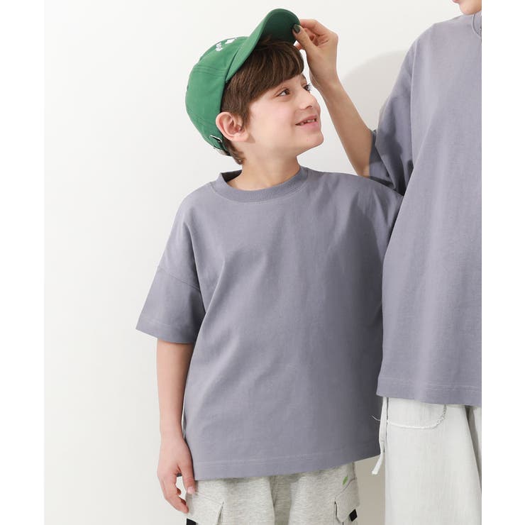 Gバイオレット | 綿100%お洗濯してもよれにくい ビッグシルエット 半袖Tシャツ | devirock