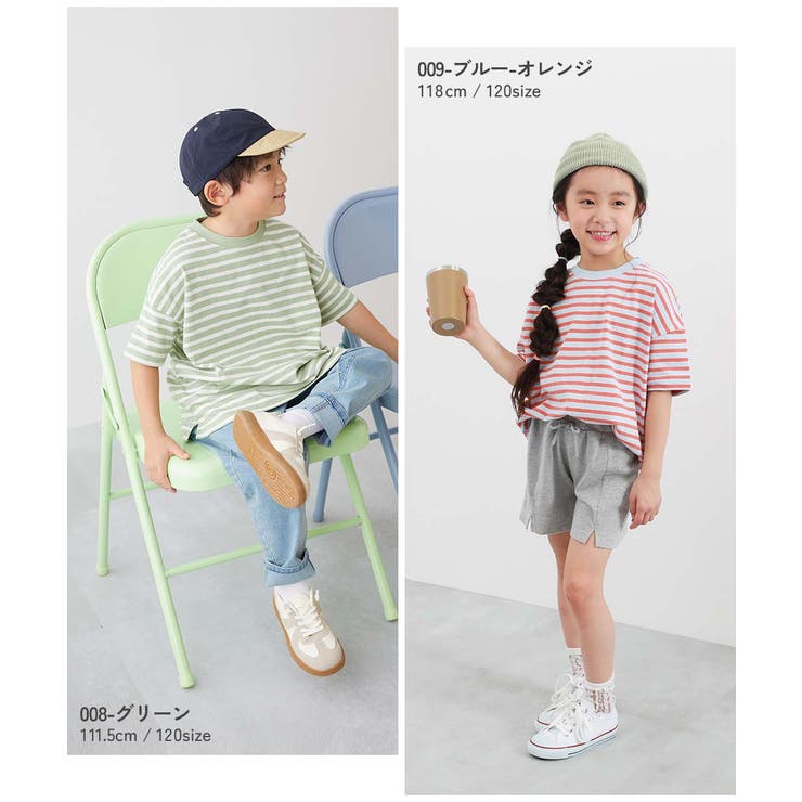綿100%お洗濯してもよれにくい ビッグシルエット ボーダー半袖Tシャツ | devirock | 詳細画像11 