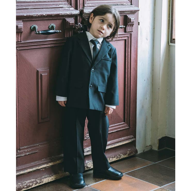 familiar フォーマルセットアップ 80cm ネイビー　男の子 milktea-mm_rok56