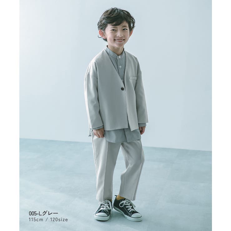 フォーマル ノーカラージャケット セットアップ[品番：VR000010270