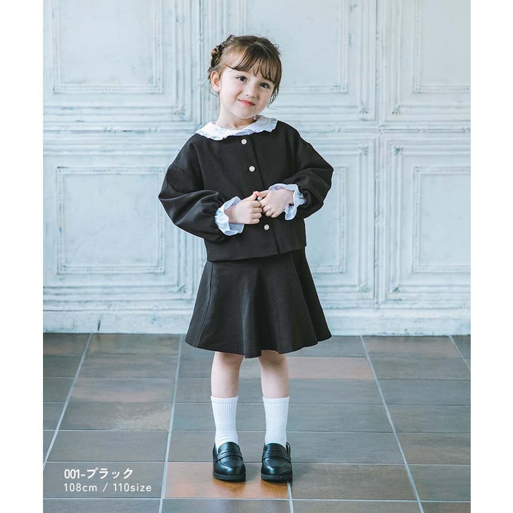 フォーマル ガールズノーカラー 無地セットアップ | devirock | 詳細画像9 