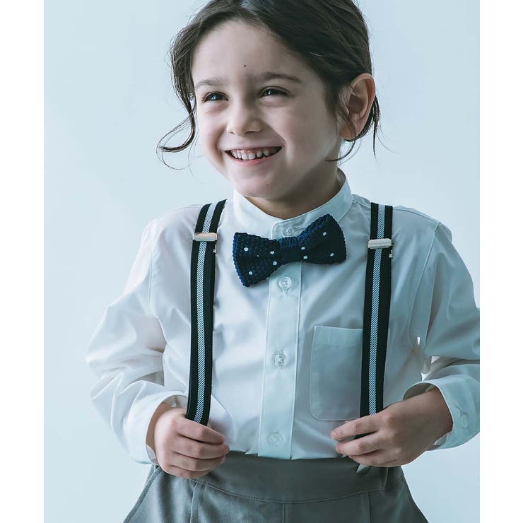 002-ネイビー-ニット-蝶ネクタイ | えらべる フォーマルネクタイ 子供服 | devirock