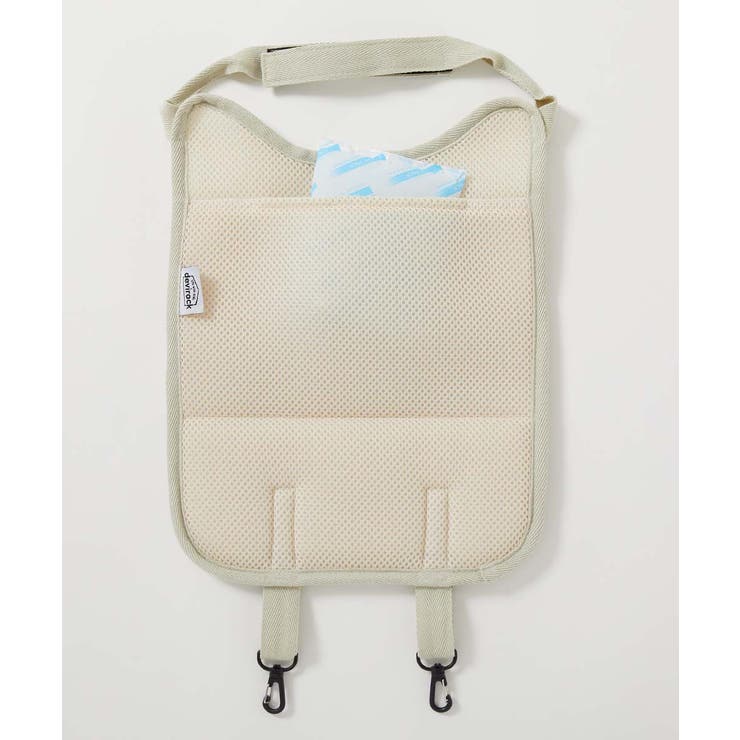 001-ベージュ | 洗える 保冷剤ポケット付き ランドセル用背中メッシュパッド | devirock