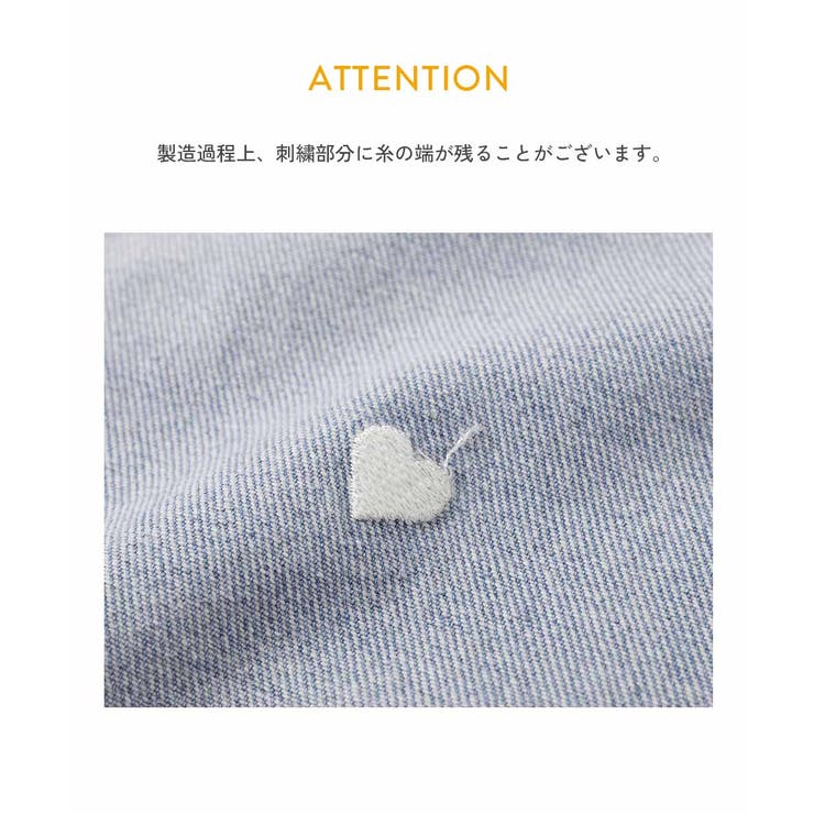 ハートと花がえらべる 刺繍 デニムショートパンツ | devirock | 詳細画像14 