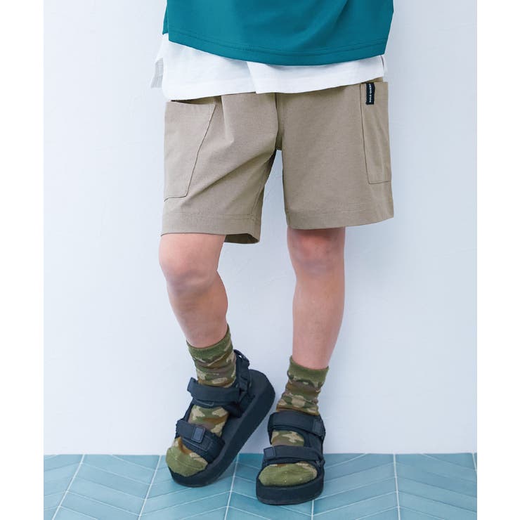 Dグレージュ | イージーウォッシュ 乾燥機OK防汚 サイドポケットハーフパンツ | devirock