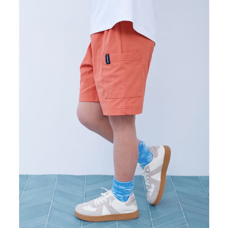 ソフトコーラル | イージーウォッシュ 乾燥機OK防汚 サイドポケットハーフパンツ | devirock