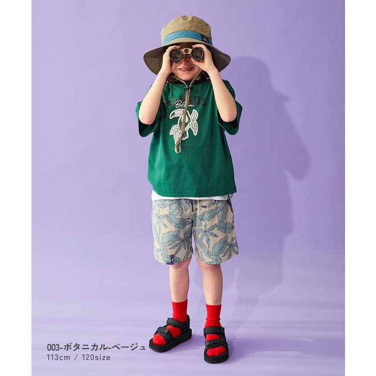 デザインいろいろ 無地ワンポイント＆総柄 ミニ裏毛ハーフパンツ | devirock | 詳細画像8 