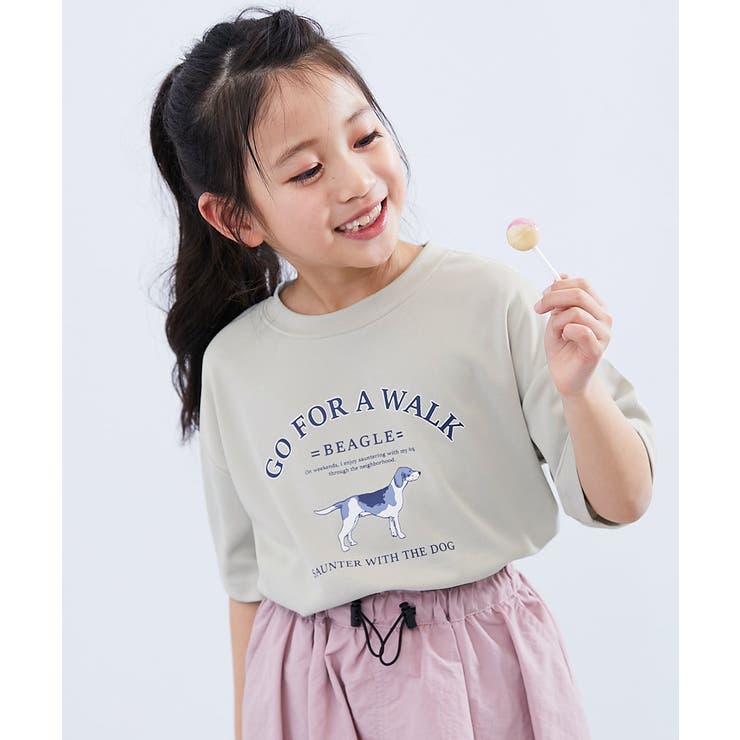 005-ドッグ-Lグレー | 涼感サラッとメッシュ×デビラボ プリント 半袖Tシャツ | devirock