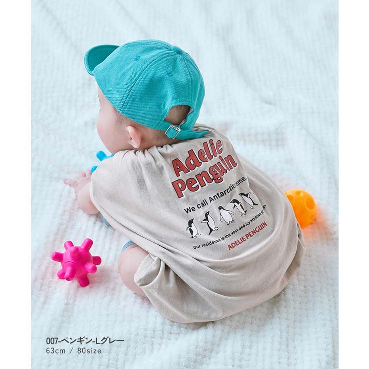 綿100％ デビラボ プリント半袖ゆったりロンパース | devirock | 詳細画像10 