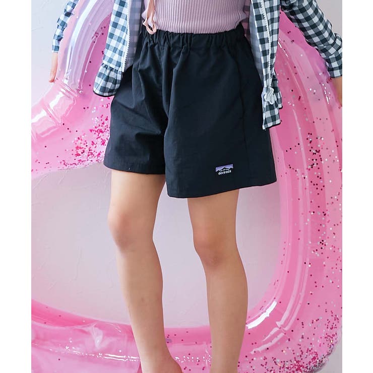 ブラック | 水はじく 撥水ナイロン ガールズ | devirock