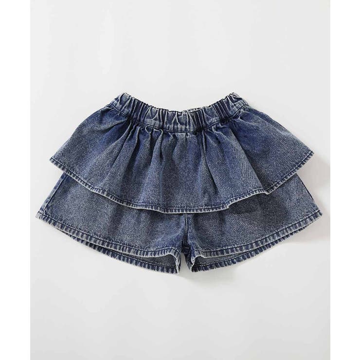 ふわっとティアード ライトオンスデニム スカパン | devirock | 詳細画像14 