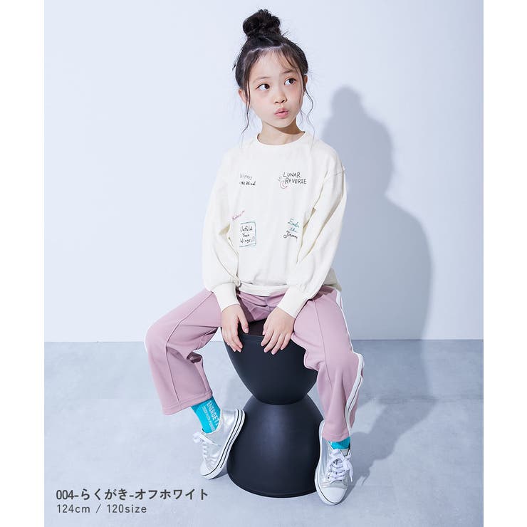 綿100％ デビラボガールズ BIGシルエットプリント袖リブ長袖Tシャツ | devirock | 詳細画像13 