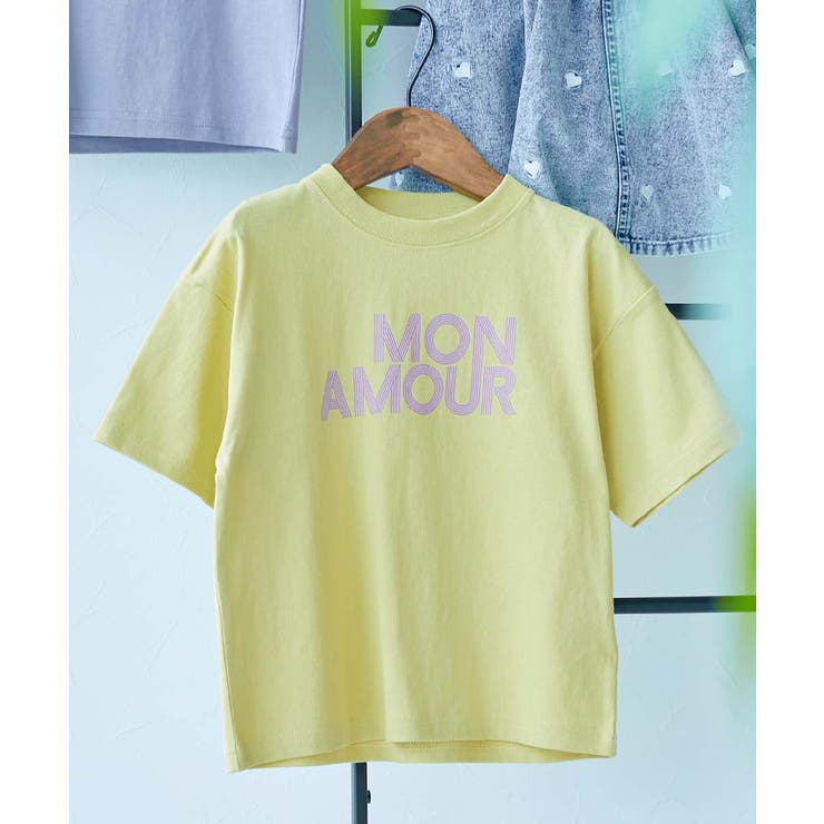 006-ロゴ-Sイエロー | 綿100％ デビラボガールズ BIGシルエットプリント半袖Tシャツ | devirock