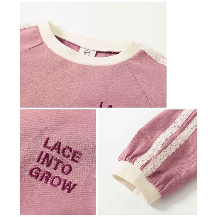 裾フリル サイドラインレース 長袖ワンピース | devirock | 詳細画像7 