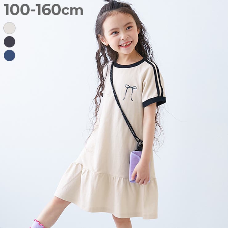 サイドライン ティアード 半袖ワンピース | devirock | 詳細画像1 