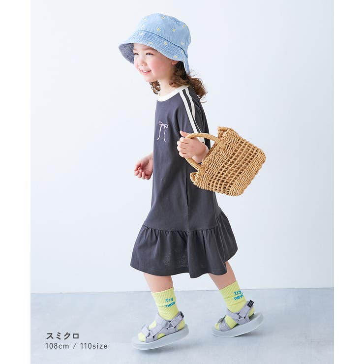 サイドライン ティアード 半袖ワンピース | devirock | 詳細画像4 