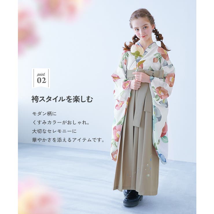 着付け かんたん袴 3点セット 子供服 キッズ 女の子   | devirock | 詳細画像7 