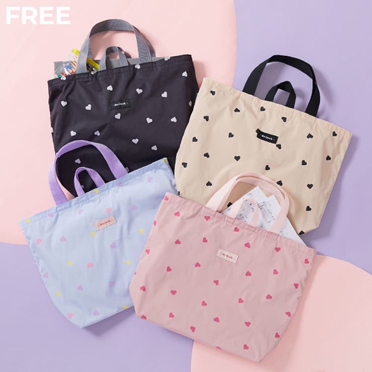ハートデザイン レッスンバッグ 子供服 | devirock | 詳細画像1 
