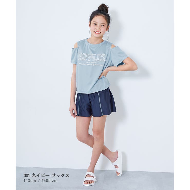 学校にも遊びにも UVカット Tシャツ付きスクール水着3Pセット | devirock | 詳細画像5 