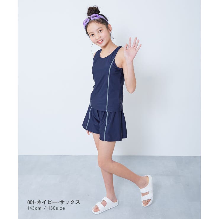 学校にも遊びにも UVカット Tシャツ付きスクール水着3Pセット | devirock | 詳細画像6 