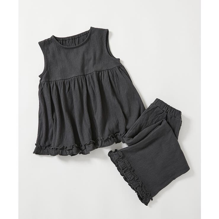 スミクロ | 着心地やわらか フリルデザイン セットアップ | devirock