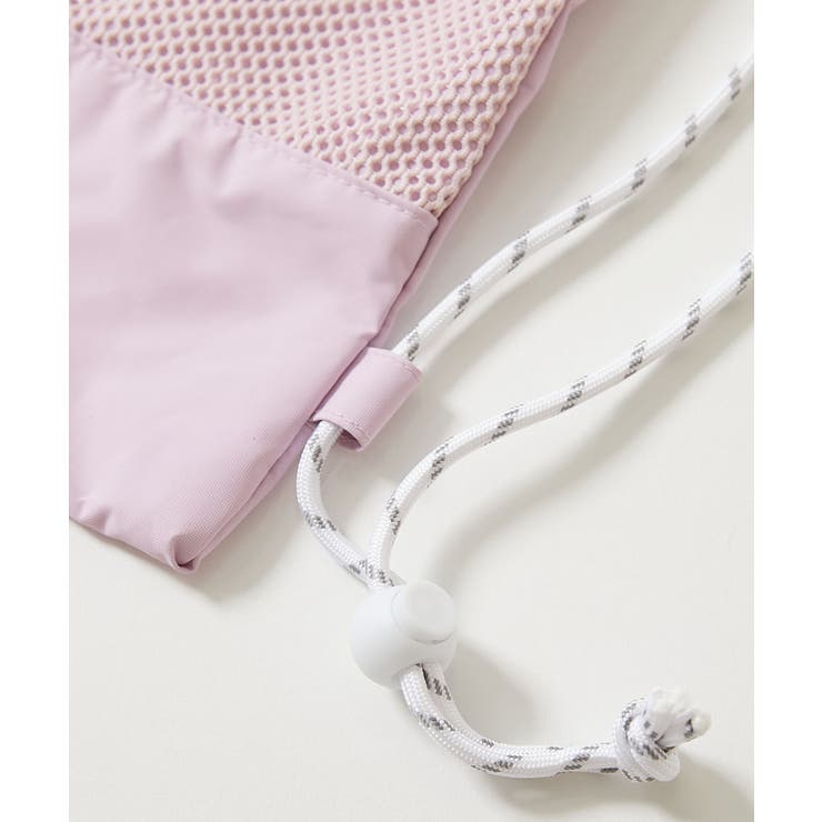 メッシュ切り替え ガールズプールバッグ ナップサック | devirock | 詳細画像10 