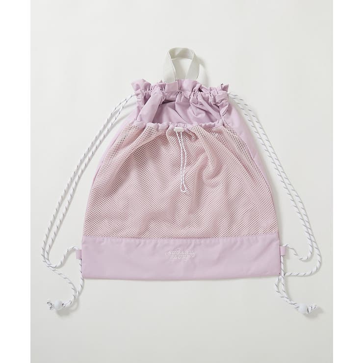 メッシュ切り替え ガールズプールバッグ ナップサック | devirock | 詳細画像12 