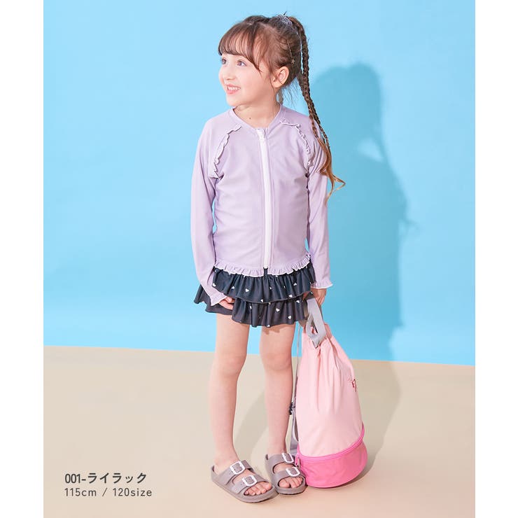 UVカット ラグラン メロウフリルガールズラッシュガード | devirock | 詳細画像6 