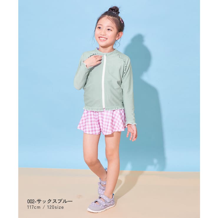 UVカット ラグラン メロウフリルガールズラッシュガード | devirock | 詳細画像7 