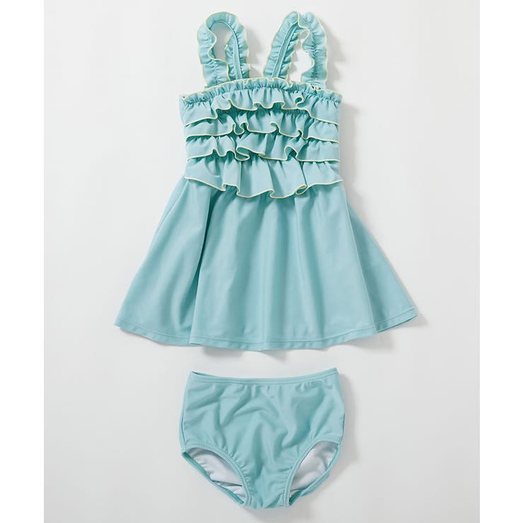 ティアードフリル UVカット ワンピース風セパレート水着 | devirock | 詳細画像13 