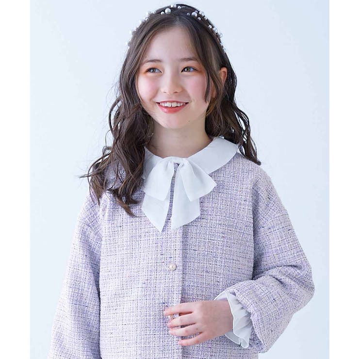 010-リボンタイ-ホワイト | フォーマル 襟がえらべる デザインブラウス | devirock